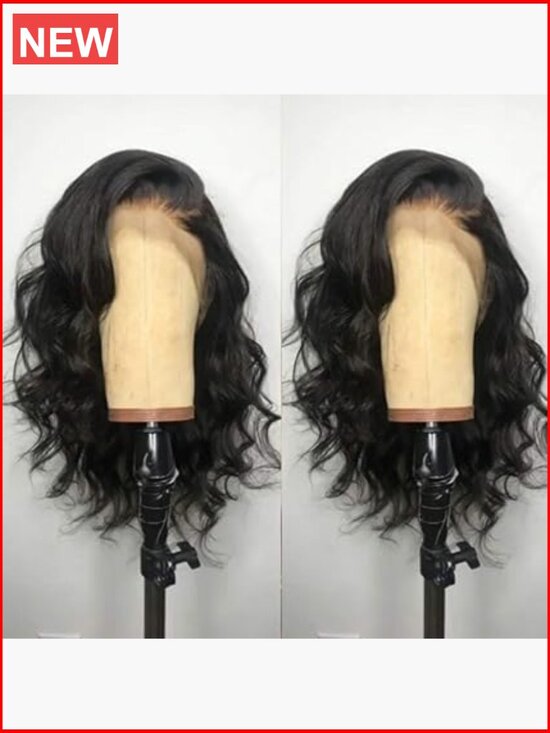 13x4 HD Lace Front Wig Pre-Plucked Hairline 16 Inch Body Wave Glueless Lace main image 5